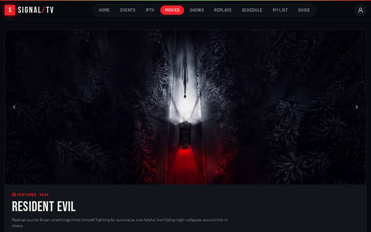 Movies & shows on desktop